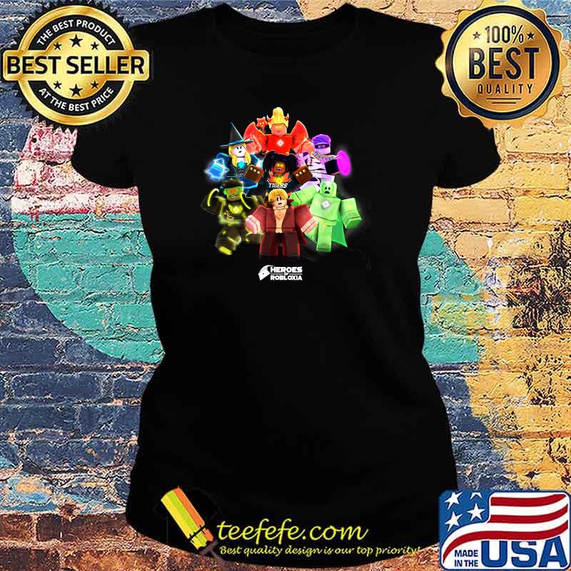 Halloween Heroes Robloxia T-Shirt Ladies tee Halloween Heroes Robloxia T-Shirt Ladies tee
