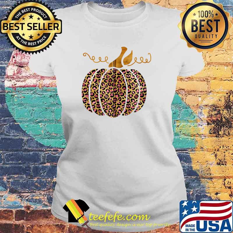 Halloween Leopard Pumpkin Autumn Thanksgiving T-Shirt Laides tee Halloween Leopard Pumpkin Autumn Thanksgiving T-Shirt Laides tee