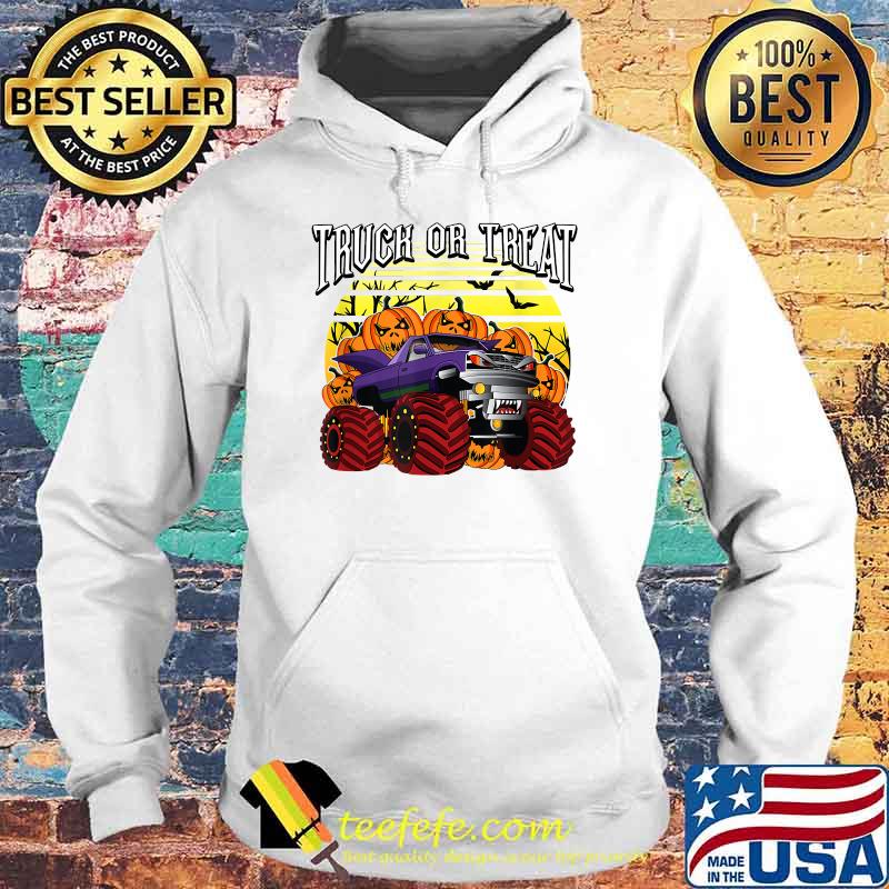 Halloween Monster Truck or Treat Scary Pumpkin Toddlers T-Shirt Hoodie Halloween Monster Truck or Treat Scary Pumpkin Toddlers T-Shirt Hoodie