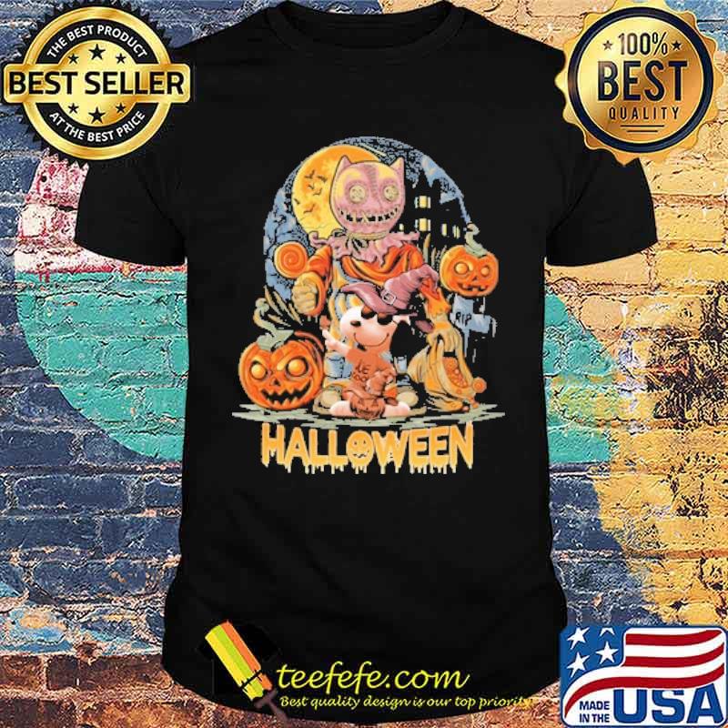 Halloween peanuts snoopy blood moon shirt
