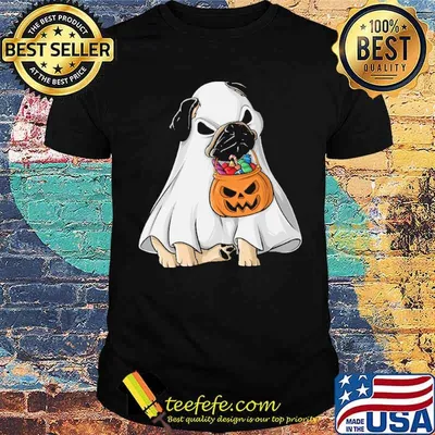 Halloween Pug Pumpkin shirt