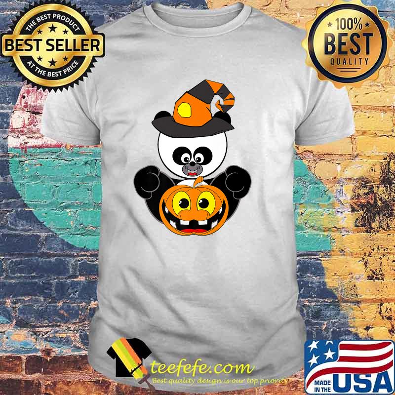 Halloween Pumpkin Panda T-Shirt