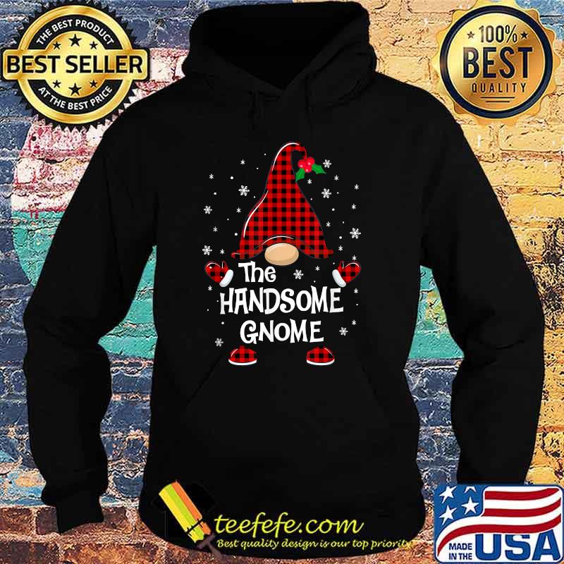 Handsome Gnome Buffalo Plaid Matching Christmas Pajama T-Shirt Hoodie Handsome Gnome Buffalo Plaid Matching Christmas Pajama T-Shirt Hoodie