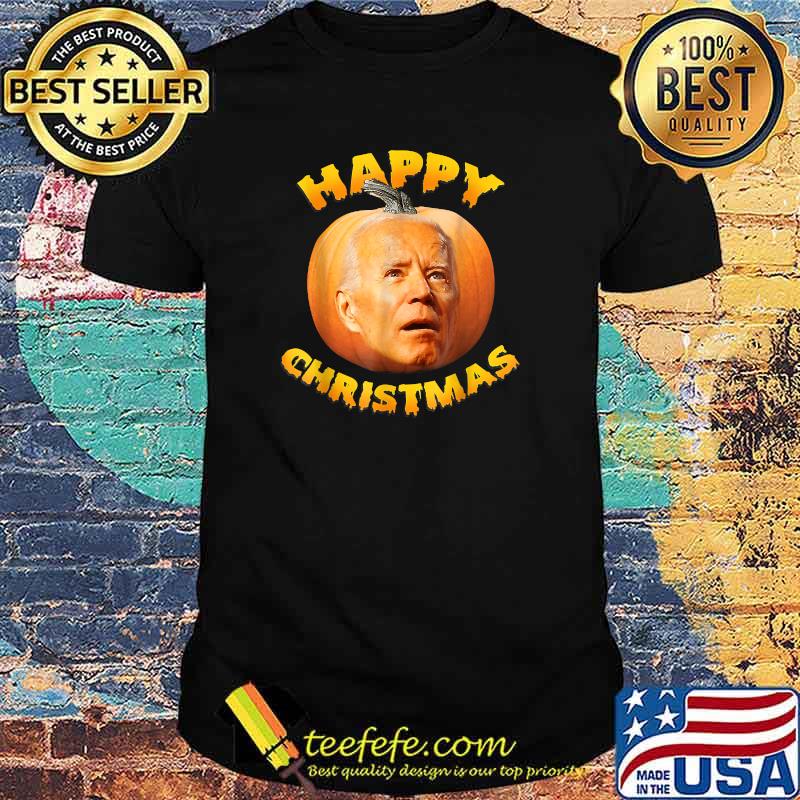 Happy Christmas Anti-joe Biden Pumpkin Halloween T-Shirt