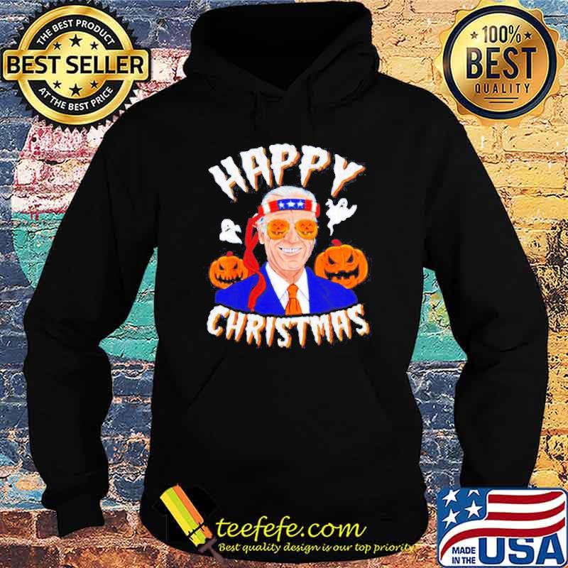 Happy Christmas Halloween jokes Joe Biden spooky s Hoodie Happy Christmas Halloween jokes Joe Biden spooky s Hoodie