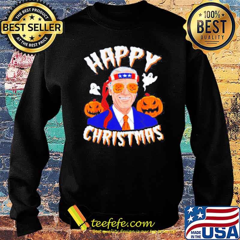 Happy Christmas Halloween jokes Joe Biden spooky s Sweater Happy Christmas Halloween jokes Joe Biden spooky s Sweater