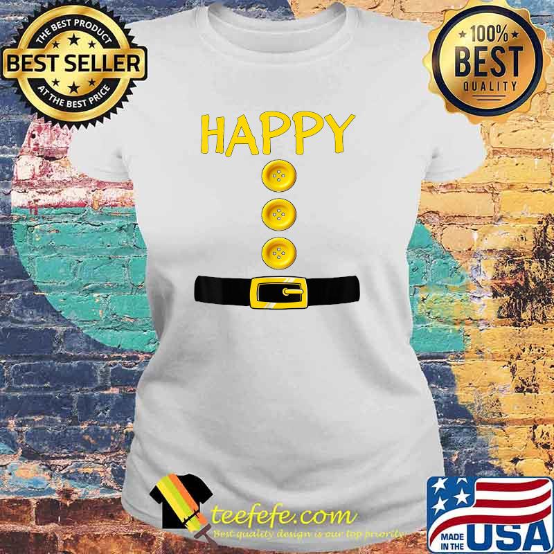 Happy Dwarf Halloween Costume Color Matching T-Shirt Laides tee Happy Dwarf Halloween Costume Color Matching T-Shirt Laides tee
