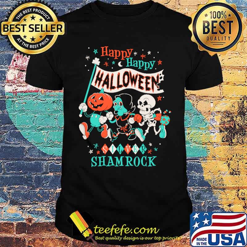 Happy Halloween Cartoon Silver Shamrock Creepy Cute Pumpkin Shirt Happy Halloween Cartoon Silver Shamrock Creepy Cute Pumpkin Shirt