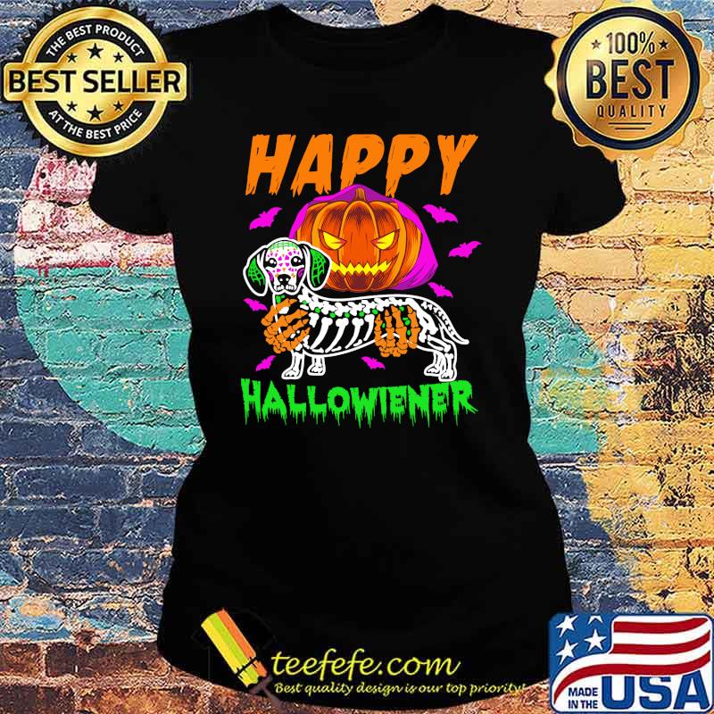Happy halloween dachshund pumpkin s Ladies tee Happy halloween dachshund pumpkin s Ladies tee