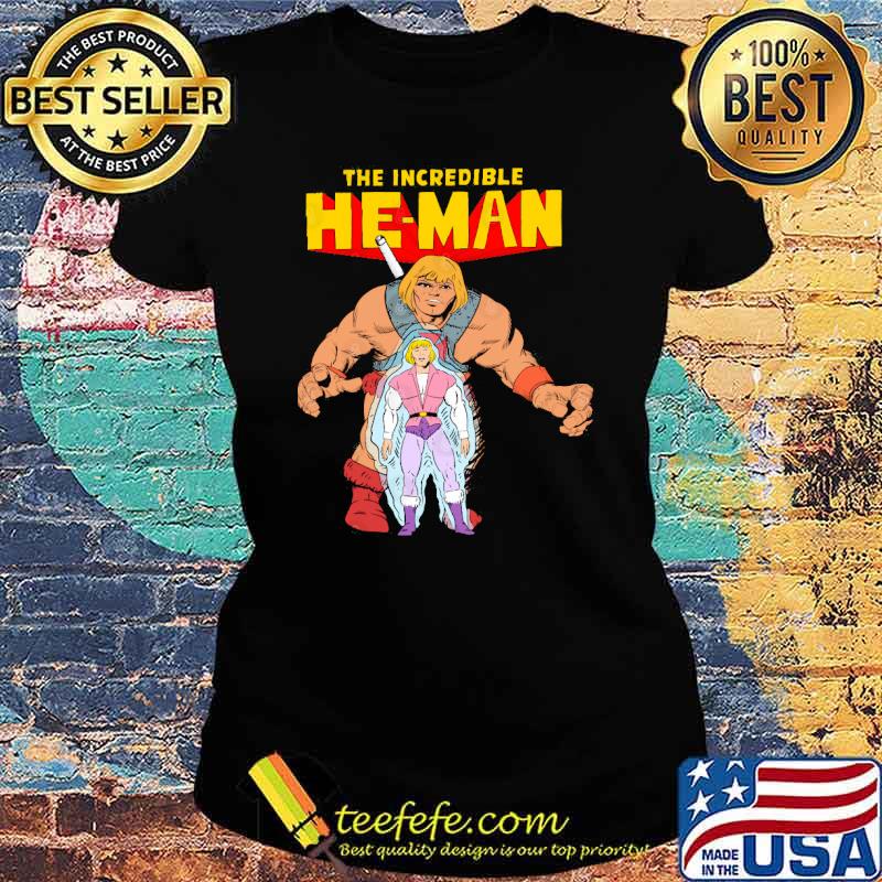 He-Man Masters of the Universe Prince Adam The Incredible Hulk TV Shirt Ladies tee He-Man Masters of the Universe Prince Adam The Incredible Hulk TV Shirt Ladies tee