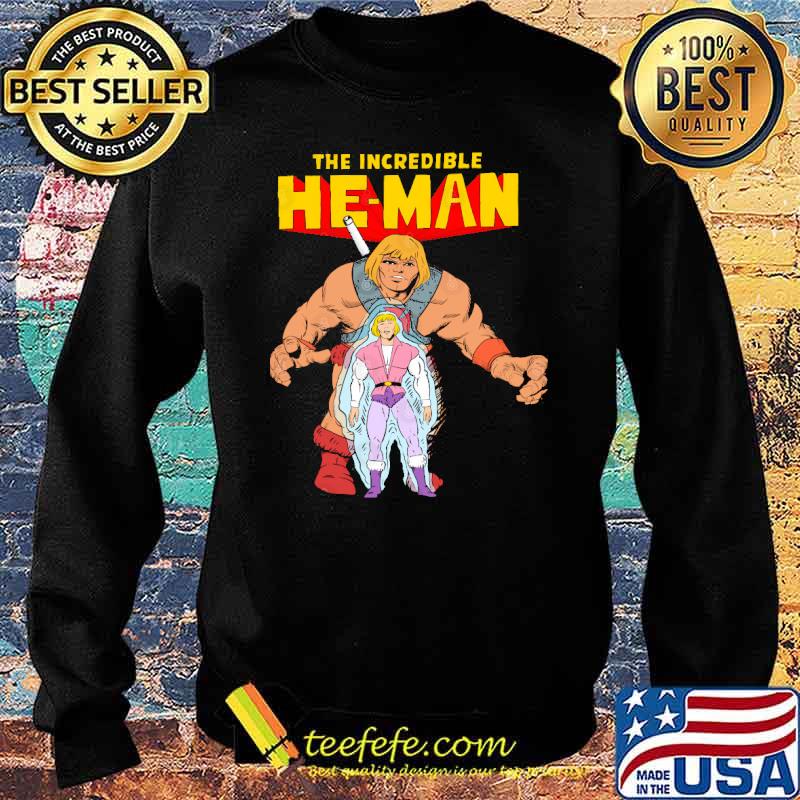 He-Man Masters of the Universe Prince Adam The Incredible Hulk TV Shirt Sweater He-Man Masters of the Universe Prince Adam The Incredible Hulk TV Shirt Sweater