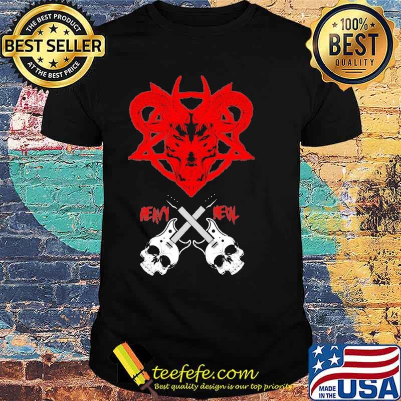 Heavy Metal Satan Guitar Skull Shirt