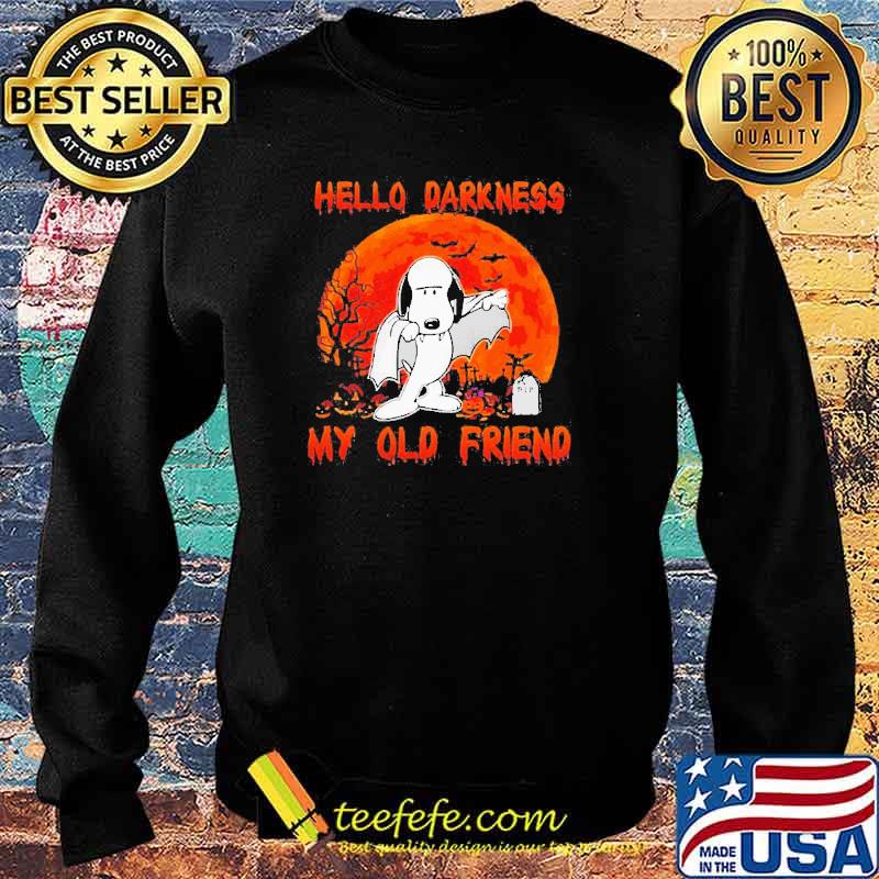 Hello darkness my old friend Snoopy blood moon s Sweater Hello darkness my old friend Snoopy blood moon s Sweater