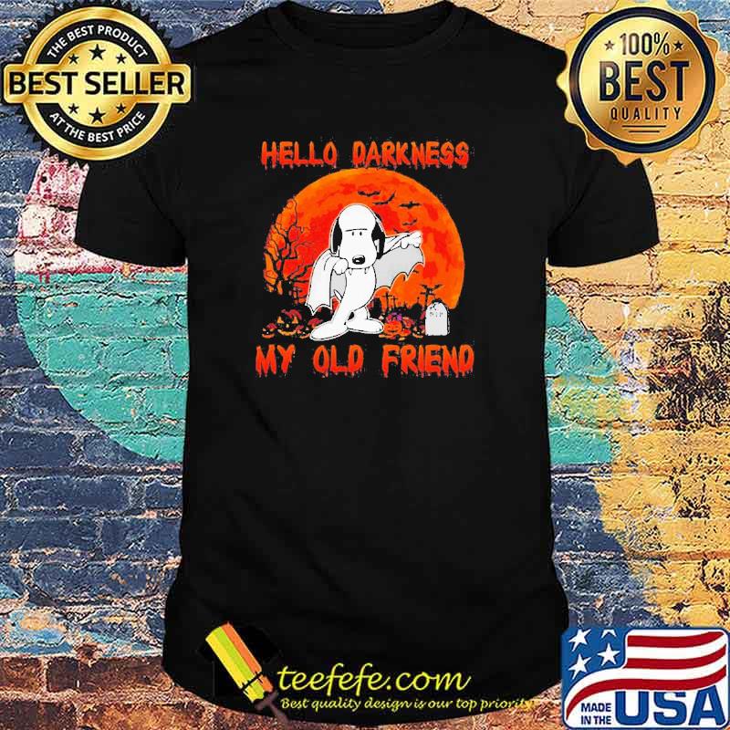 Hello darkness my old friend Snoopy blood moon shirt Hello darkness my old friend Snoopy blood moon shirt