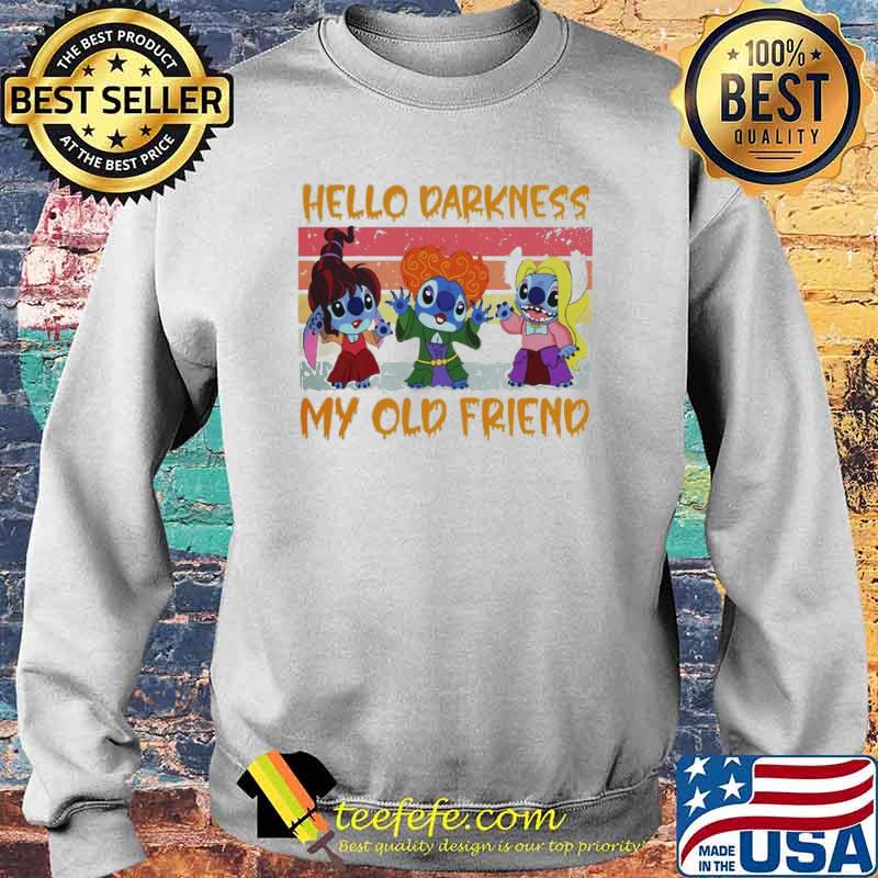 Hello darkness my old friend Stitch Hocus Pocus Vintage s Sweater Hello darkness my old friend Stitch Hocus Pocus Vintage s Sweater