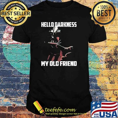 Hello Darkness my old friend the mandalorian moon shirt