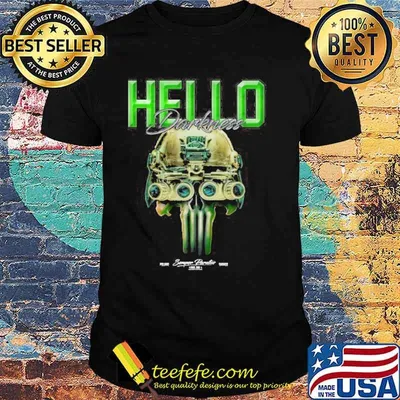 Hello darkness sekcja rozrywkowa tactical cool koszulki dla niego shirt