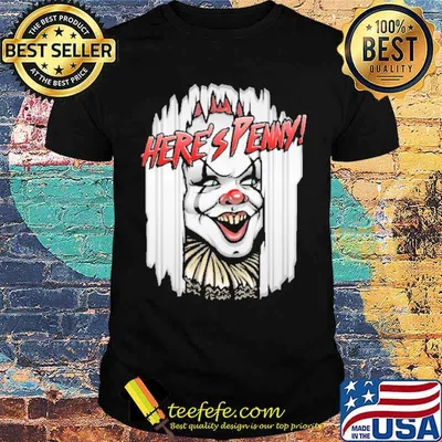Here's penny clown horror halloween shirt