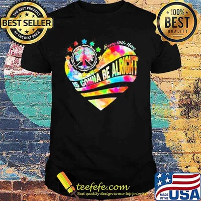 Hippie Tree And Heart Every Little Thing Is Gonna Be Alright Shirt