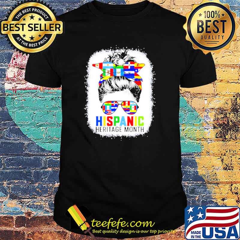 Hispanic heritage month flags heritage month shirt
