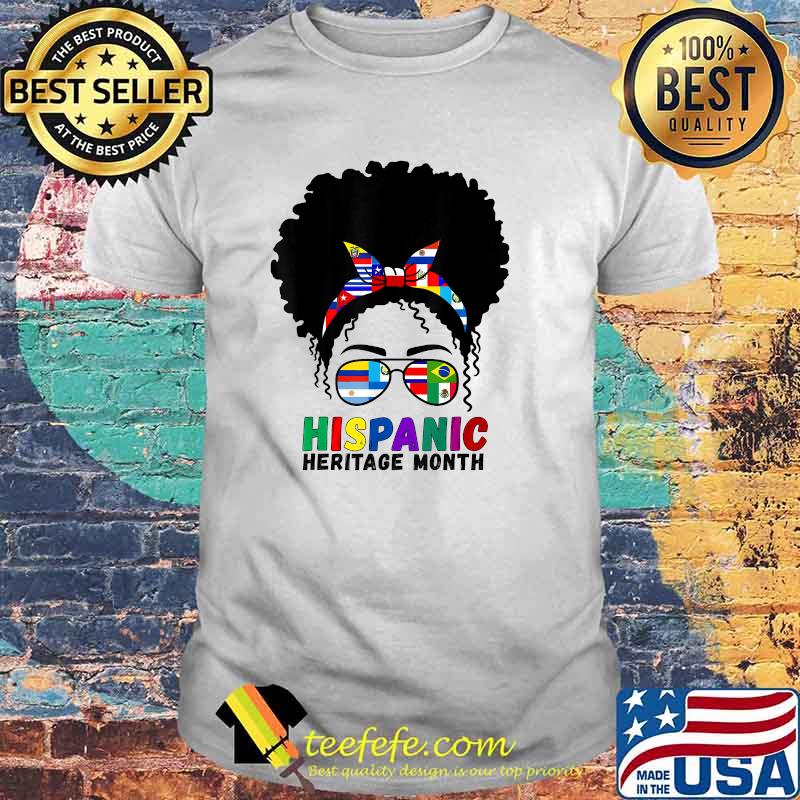 Hispanic Heritage Month Latino Country Flags Women T-Shirt Hispanic Heritage Month Latino Country Flags Women T-Shirt