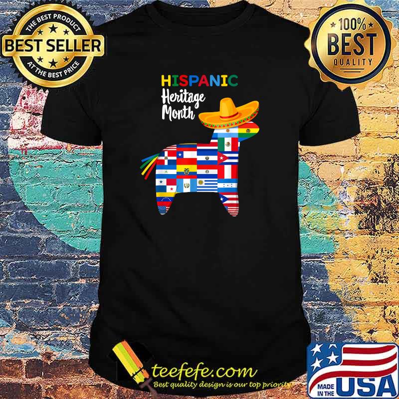 Hispanic Heritage Month Shirt All Countries Flags Piñata T-Shirt Hispanic Heritage Month Shirt All Countries Flags Piñata T-Shirt