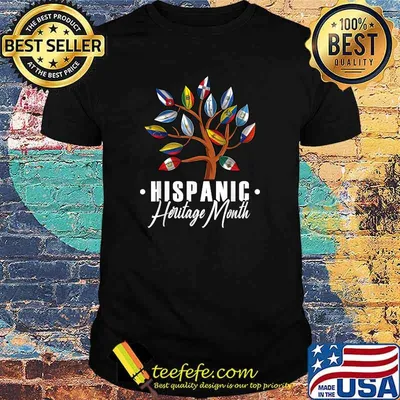 Hispanic heritage month Tree All Countries Flags T-Shirt