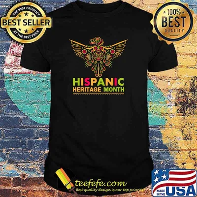 Hispanic Heritage Month with Colorful Eagle T-Shirt