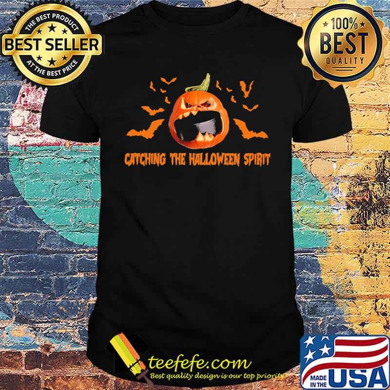 Hockey Catching The Halloween Spirit Pumpkin Shirt