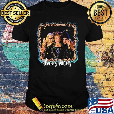 Hocus Pocus Halloween Leopard Shirt