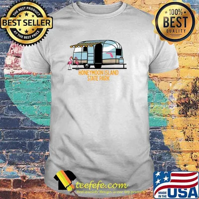 Honeymoon Island State Park Florida Flamingo FL RV Camper T-Shirt