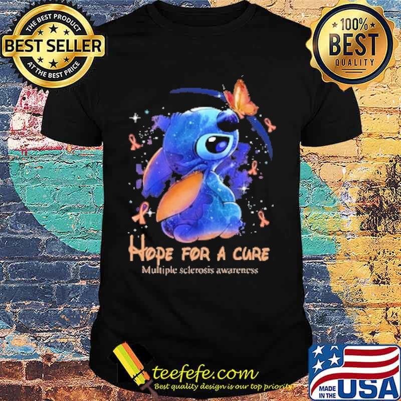 Hope for a cure multiple sclerosis awareness Stitch shirt Hope for a cure multiple sclerosis awareness Stitch shirt