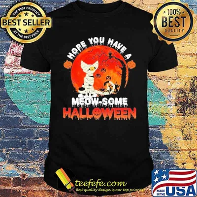 Hope You Have A Meow – Some Halloween Cat Mummies And Blood Moon Shirt