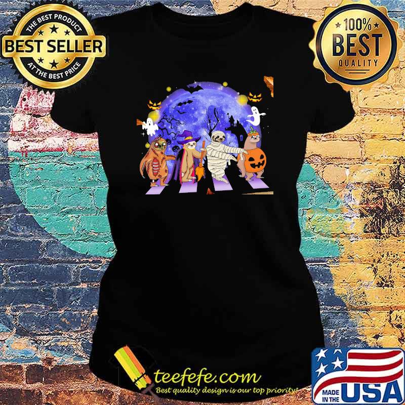 Horror Sloth Halloween Blue Moon Shirt Ladies tee Horror Sloth Halloween Blue Moon Shirt Ladies tee
