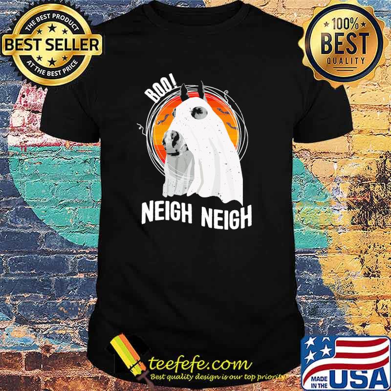 Horse Boo Neigh Neigh Vintage Sunset Shirt