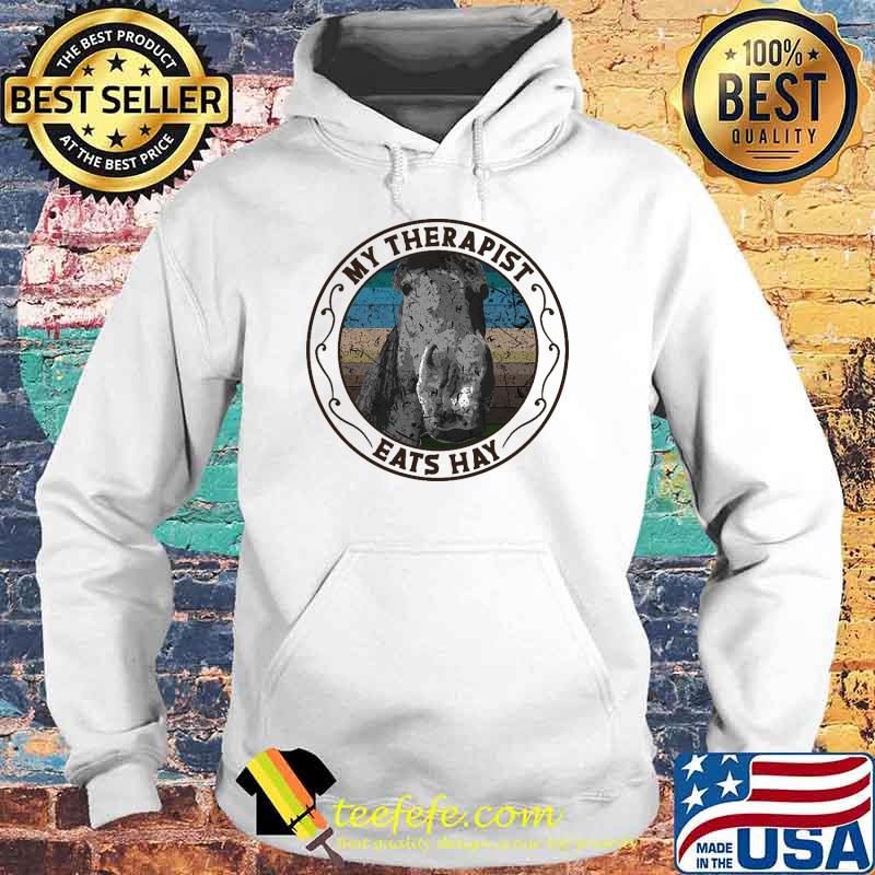 Horse My Therapist Eats hay Vintage Sunset Shirt Hoodie Horse My Therapist Eats hay Vintage Sunset Shirt Hoodie