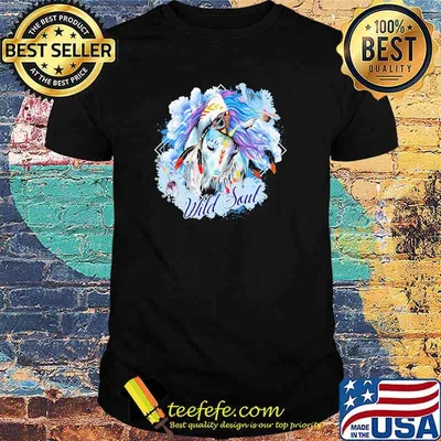 Horse Wild Soul flower shirt