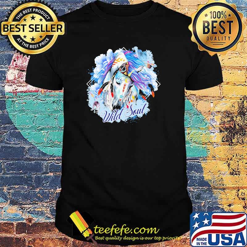 Horse Wild Soul flower shirt