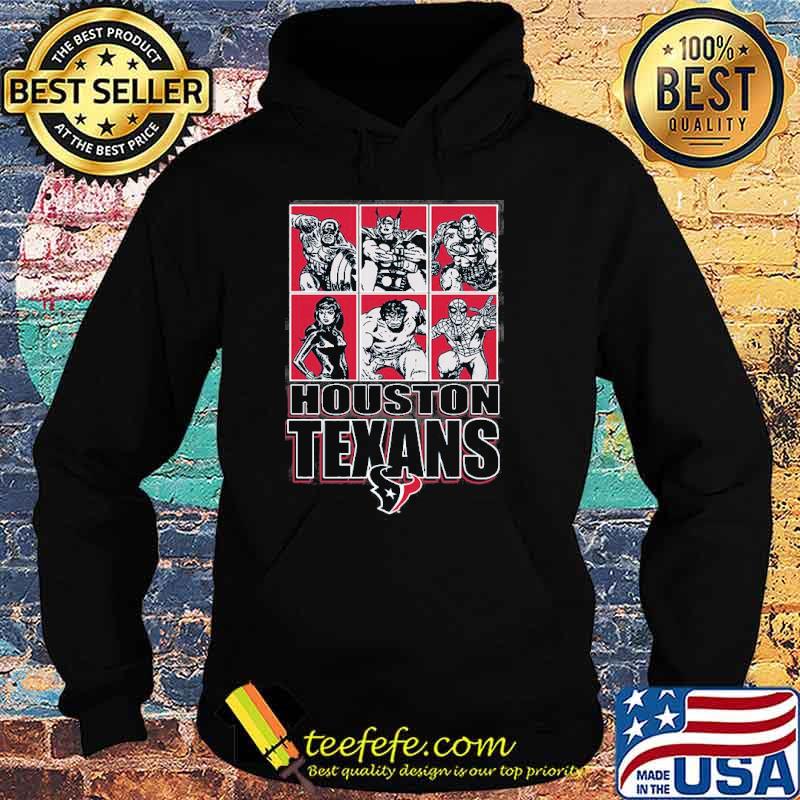 Houston Texans Disney Marvel Avengers Line-Up s Hoodie Houston Texans Disney Marvel Avengers Line-Up s Hoodie