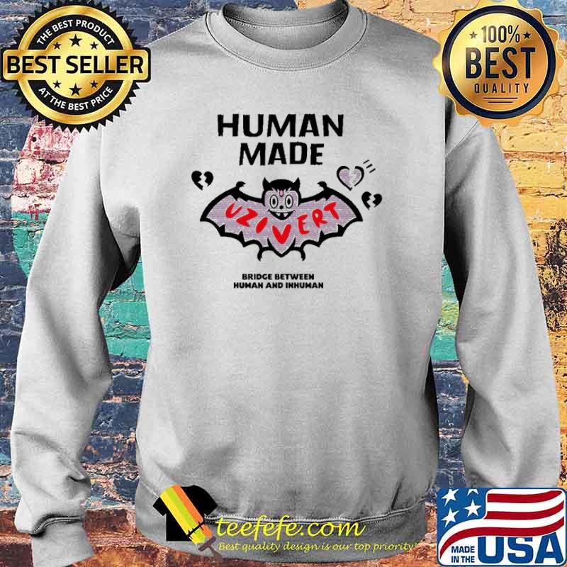 Human Made Lil Uzi Vert Bridge Between Human And Inhuman Bat Shirt Sweater Human Made Lil Uzi Vert Bridge Between Human And Inhuman Bat Shirt Sweater