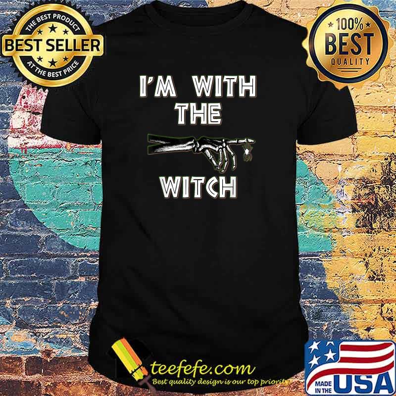 I Am With The Witch Spider Halloween T-Shirt