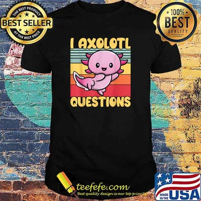 I Axolotl Questions Kawaii Fish Vintage T-Shirt
