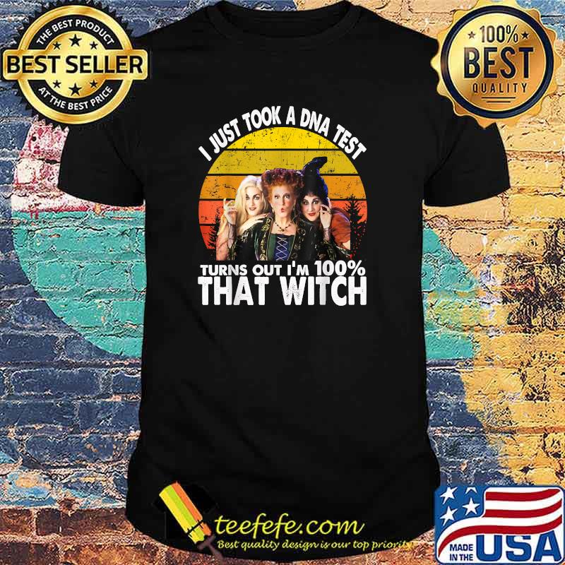 I Just Took A DNA Test Turns Out I'm 100 That Witch Vintage T-Shirt