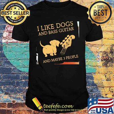 I Like Dogs And Bass Guitar And Maybe 3 People Chiahuahua SHirt