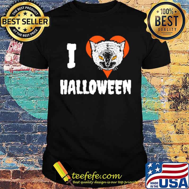I love halloween cat shirt I love halloween cat shirt