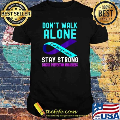 I Love Someone Teal-Purple Suicide Prevention Awareness T-Shirt