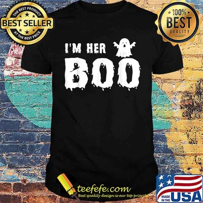 I'm her boo ghost Halloween Couples T-Shirt