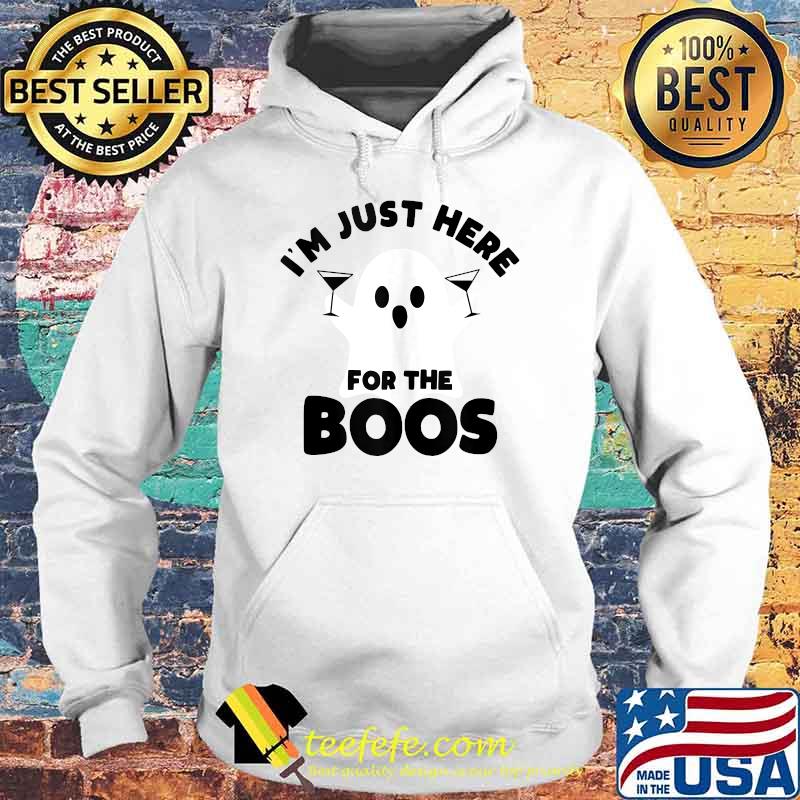 I'm Just Here for the Boos Ghost Wine Halloween T-s Hoodie I'm Just Here for the Boos Ghost Wine Halloween T-s Hoodie