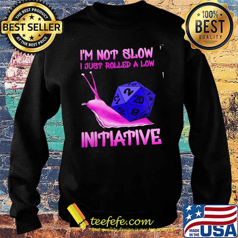 I'm Not Slow I Just Rolled A Low Intiative Dice Shirt Sweater I'm Not Slow I Just Rolled A Low Intiative Dice Shirt Sweater