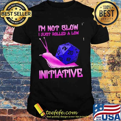 I'm Not Slow I Just Rolled A Low Intiative Dice Shirt